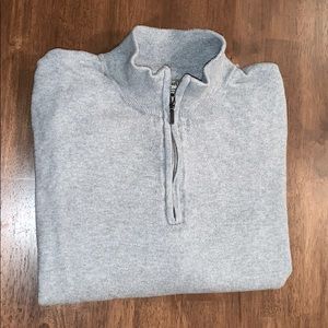 LL Bean quarter zip sweater L